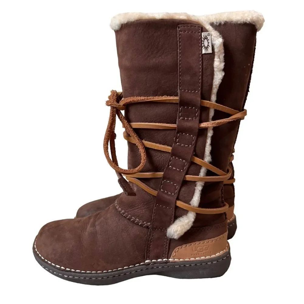 UGG Australia CATALINA Tall Boots Goober Chocolate Brown